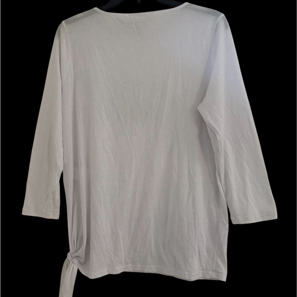 3 for $25 Michael Kors Gold logo Rhinestone long sleeve t shirt ties on side - Picture 3 of 6